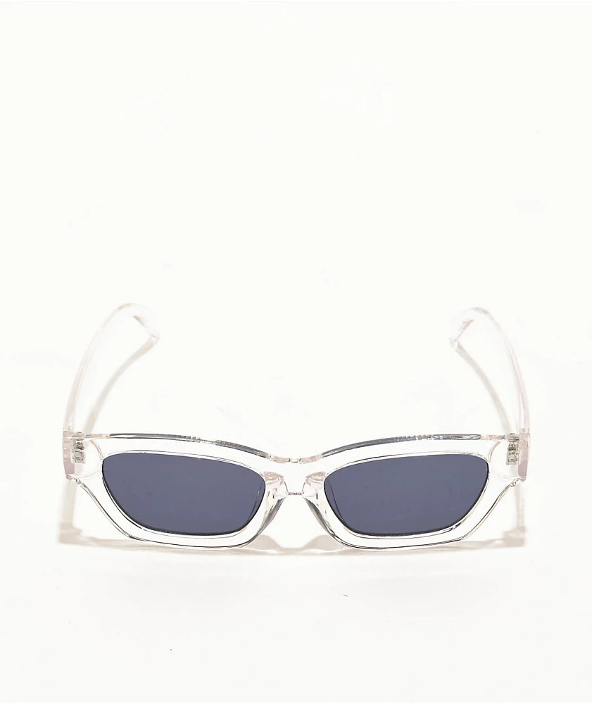 Clear & Black Cat Eye Sunglasses