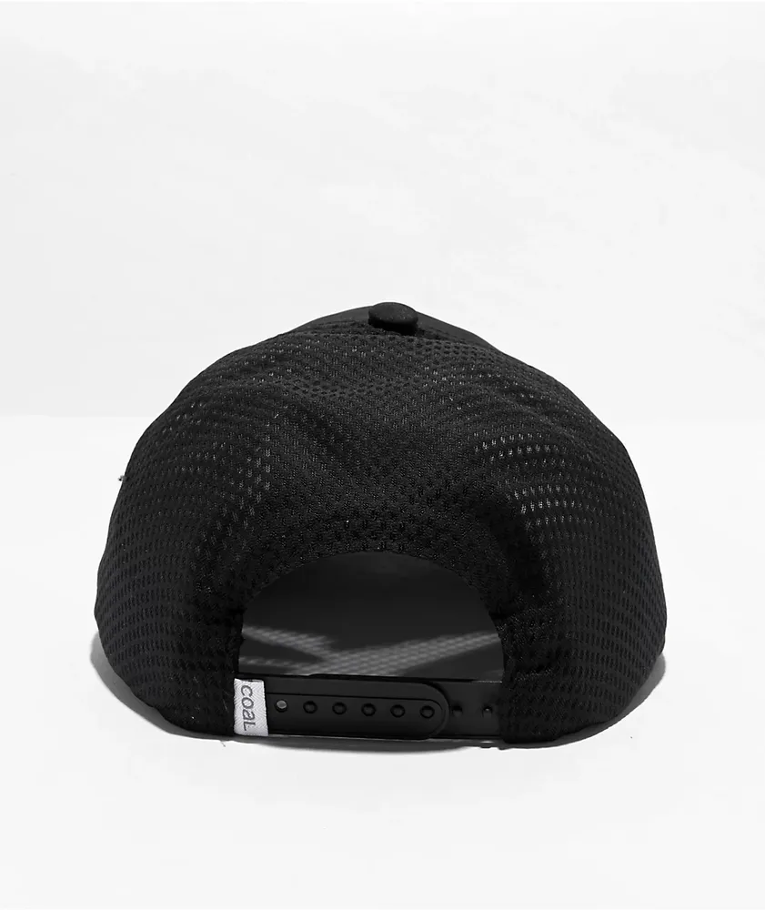 Coal The One Peak Black Snapback Hat