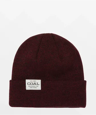 Coal The Uniform Burgundy Marl Beanie