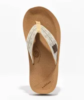 Cobian Camino Rise Tan & White Sandals