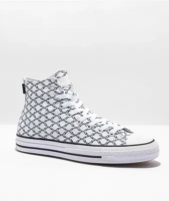 Converse Chuck Taylor All Star Pro Bones White & Black Skate Shoes