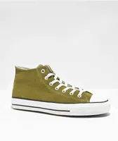 Converse Chuck Taylor All Star Pro Green Mid Suede Skate Shoes