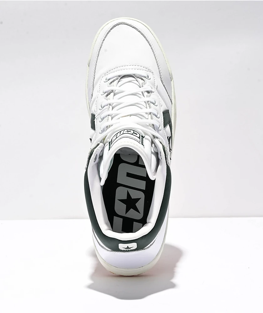 Converse Fastbreak Pro White & Deep Emerald Skate Shoes