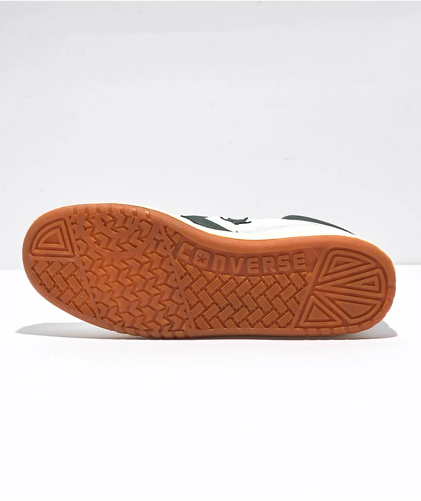 Converse Fastbreak Pro White & Deep Emerald Skate Shoes