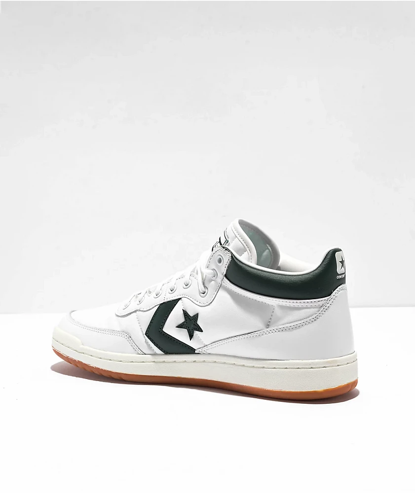 Converse Fastbreak Pro White & Deep Emerald Skate Shoes