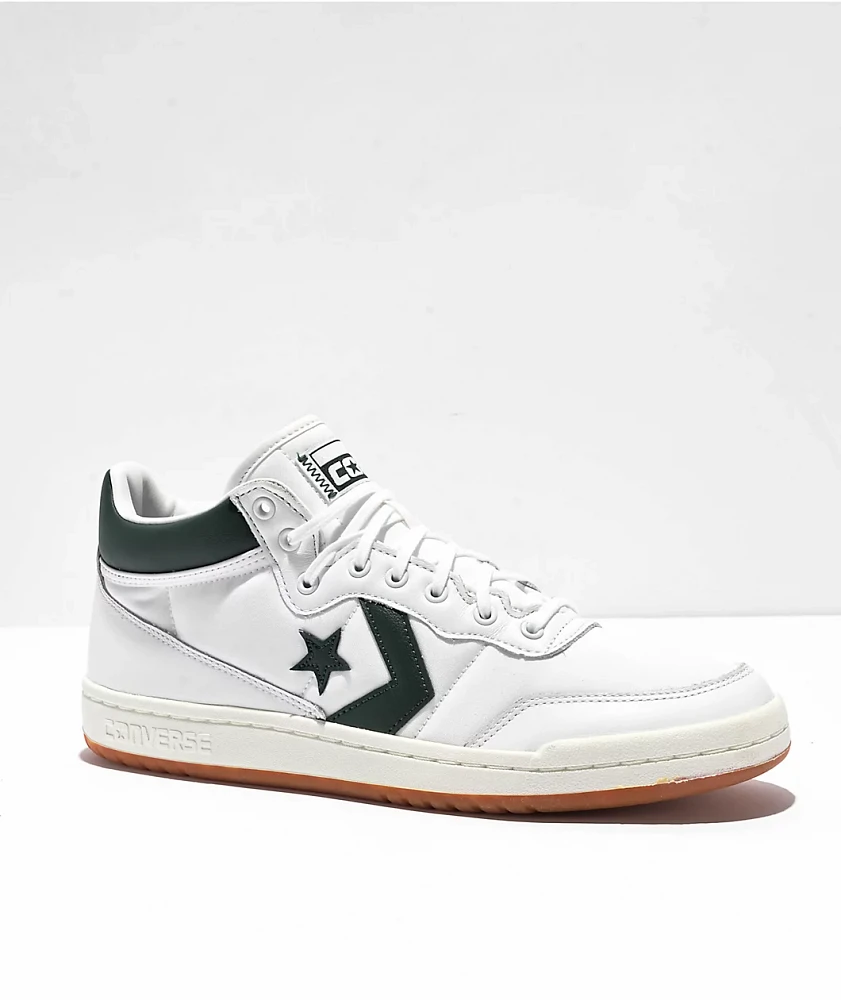 Converse Fastbreak Pro White & Deep Emerald Skate Shoes