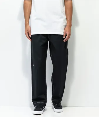 Converse Five Pocket Black Elastic Waist Pants
