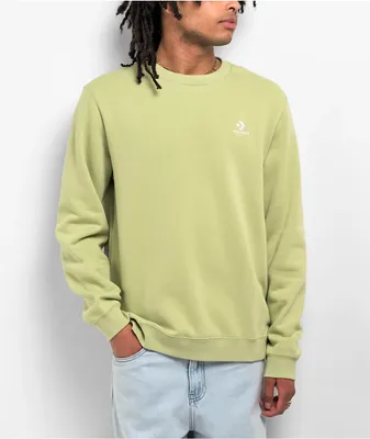 Converse Go-To Embroidered Star Green Crewneck Sweatshirt