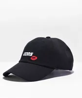 Converse Lips Black Strapback Hat