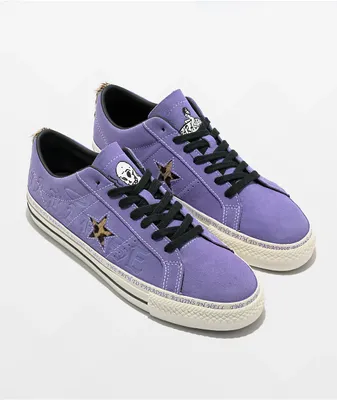Converse One Star Pro Sean Pablo Lilac Suede Skate Shoes