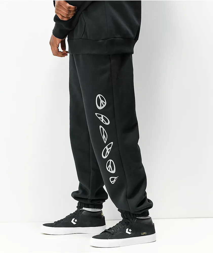 Converse Psychedelic Peace Black Sweatpants