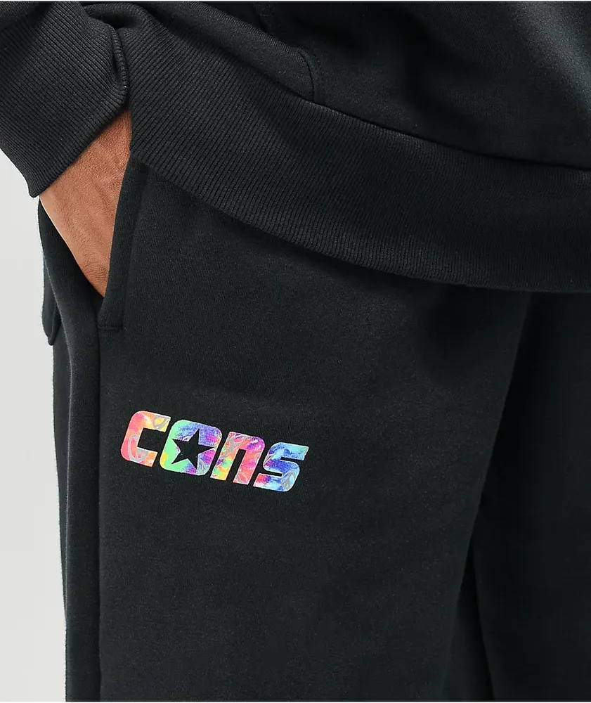Converse Psychedelic Peace Black Sweatpants