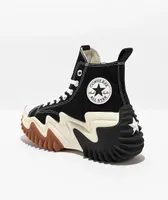 Converse Run Star Motion CX Black & White Platform Shoes