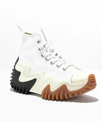 Converse Run Star Motion CX White & Black Platform Shoes