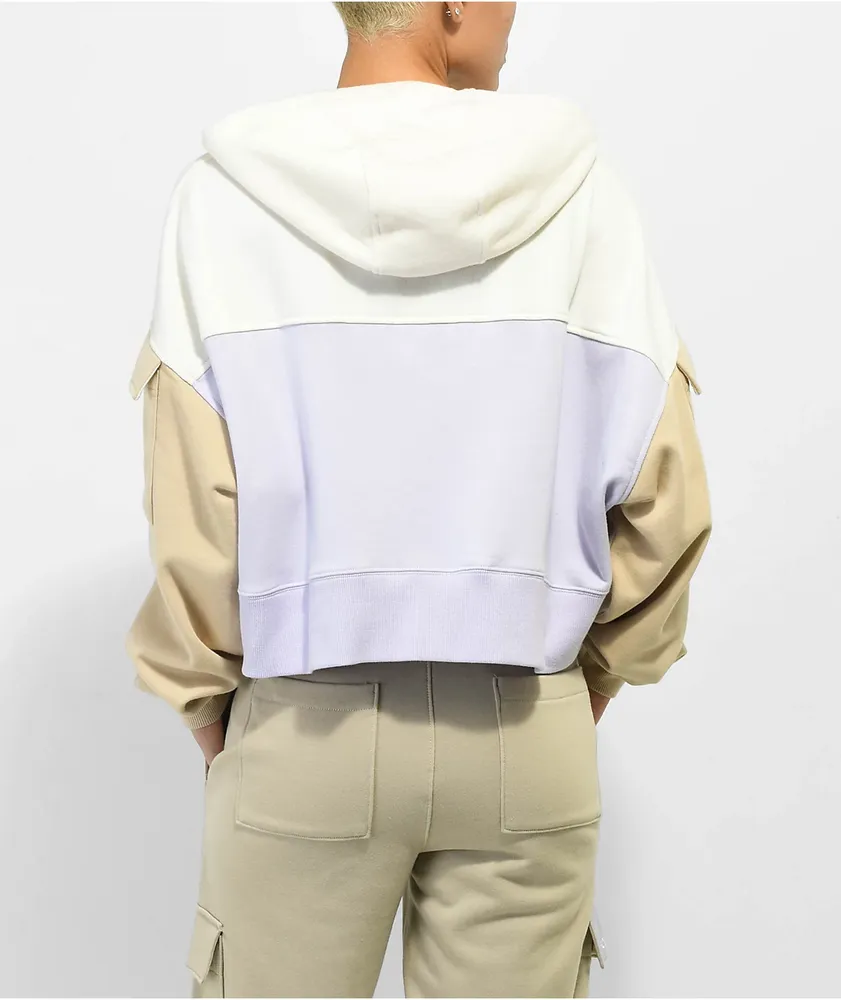 Converse Vapor Violet Crop Hoodie