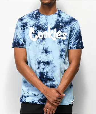 Cookies Blue Sky Navy & Light Blue Tie Dye T-Shirt