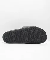 Cookies Bubble Graffiti Logo Black & Blue Slide Sandals
