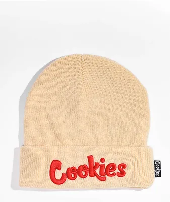 Cookies OG Mint Cream & Red Beanie