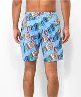 Cookies On The Block Sky Blue Board Shorts