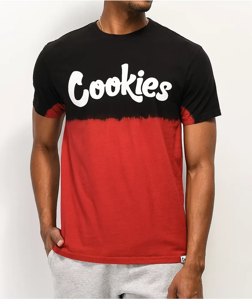 Cookies Red Tide Black & Red Tie Dye T-Shirt