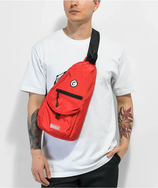 Sling Bag Cookies Fanny Pack Cookies Traveler Smell Proof Red