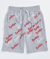 Cookies Triple Beam Grey Sweat Shorts