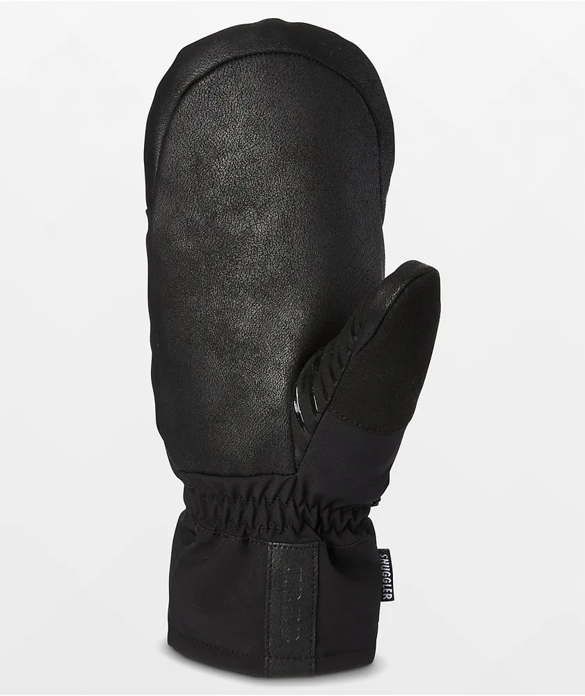 Crab Grab Snuggler Black Snow Mittens