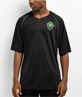 Creature Fiend Black Baseball Jersey