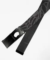 Creature Horror Black & Grey Web Belt
