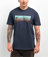 Creature Logo Navy Blue & Teal T-Shirt