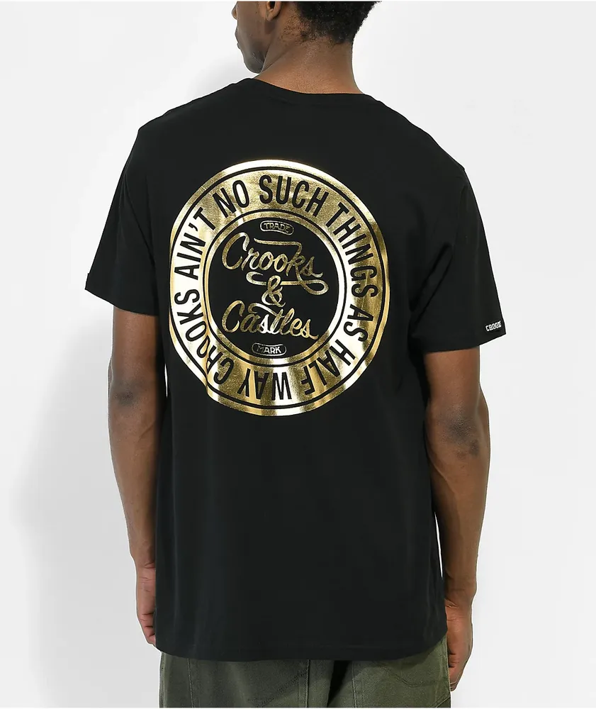Crooks & Castles Halfway Crooks Black T-Shirt
