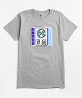 Cross Colours Puff Label Logo Grey T-Shirt