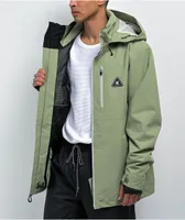 DC Basis 30K Oil Green Snowboard Jacket
