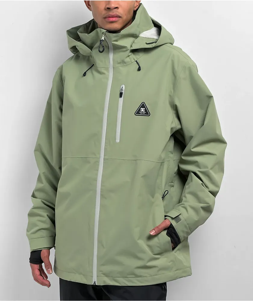 DC Basis 30K Oil Green Snowboard Jacket