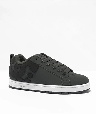 DC Court Graffik Dark Grey & Black Skate Shoes