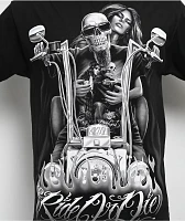 DGA Ride Or Die My Old Lady Black T-Shirt