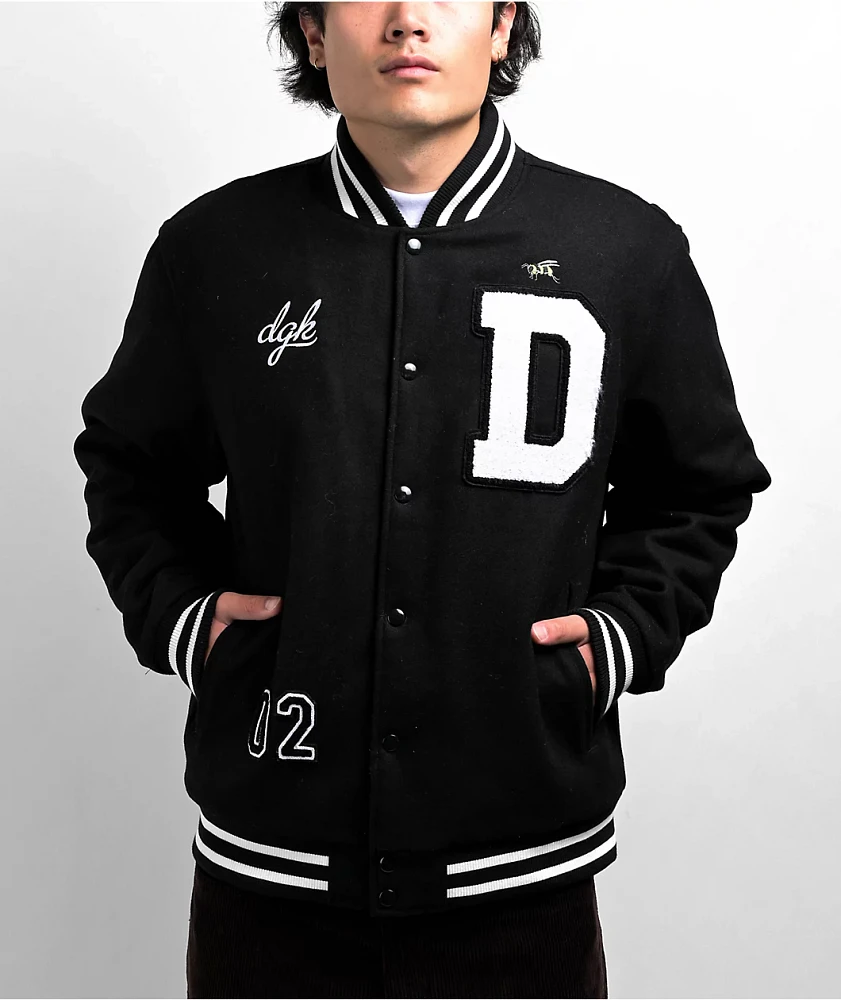 DGK Cultivators Black & White Varsity Jacket