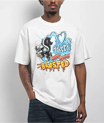 DGK Get Blasted Heavyweight White T-Shirt