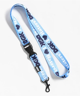 DGK I Love Haters Light Blue & Navy Lanyard