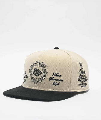 DGK Kingdom Natural & Black Snapback Hat