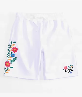 DGK Life White Sweat Shorts