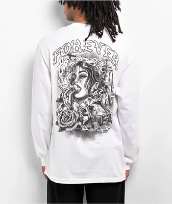 DGK Nuestra White Long Sleeve T-Shirt