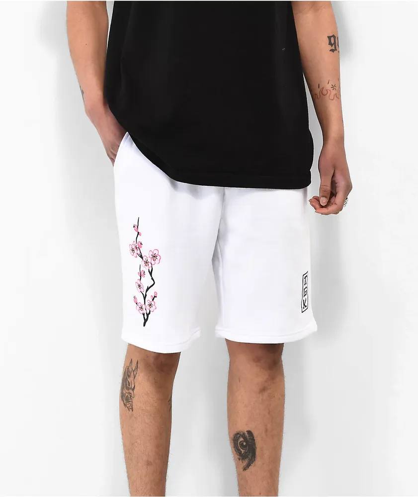 DGK Zen White Sweat Shorts