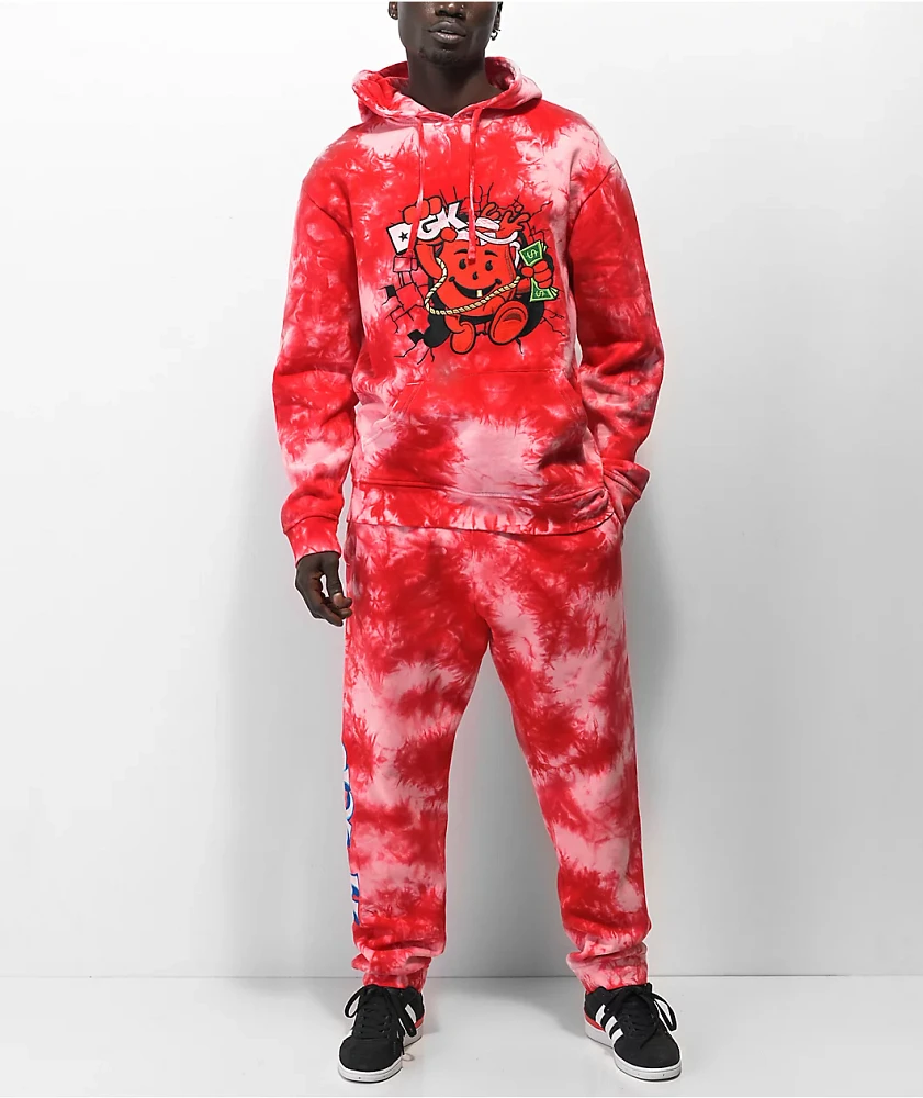 DGK x Kool-Aid Smash Red Tie Dye Sweatpants