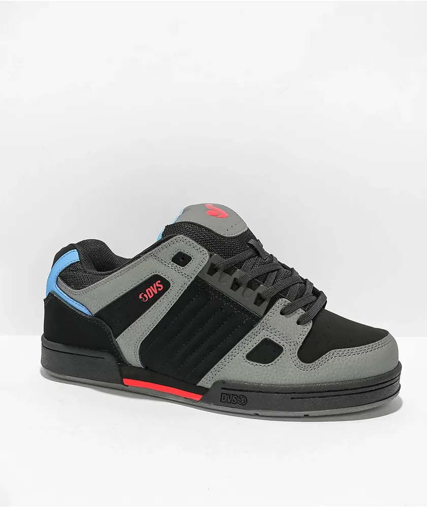 DVS Celcius Black, Charcoal, Red & Blue Skate Shoes