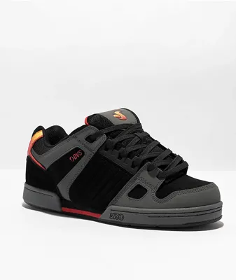 DVS Celsius Charcoal, Black & Red Skate Shoes