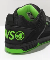 DVS Comanche Black, Charcoal, & Lime Skate Shoes