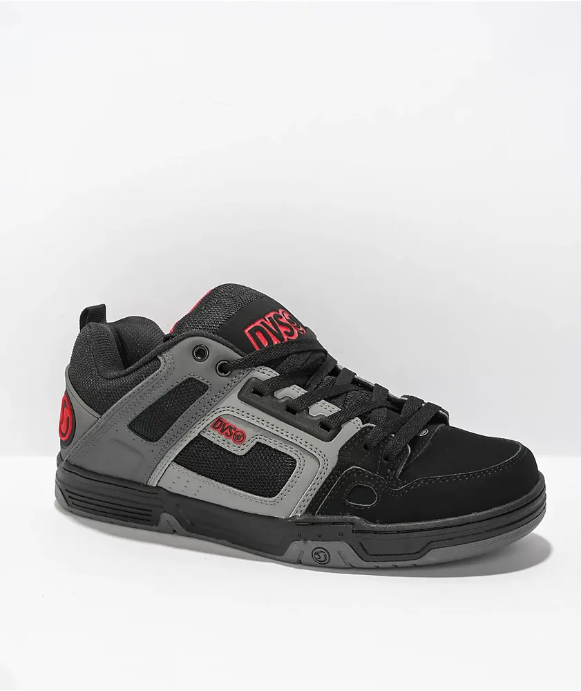 DVS Comanche Black, Charcoal, & Red Skate Shoes