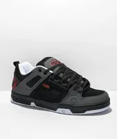DVS Comanche Black, Charcoal & Fiery Red Skate Shoes