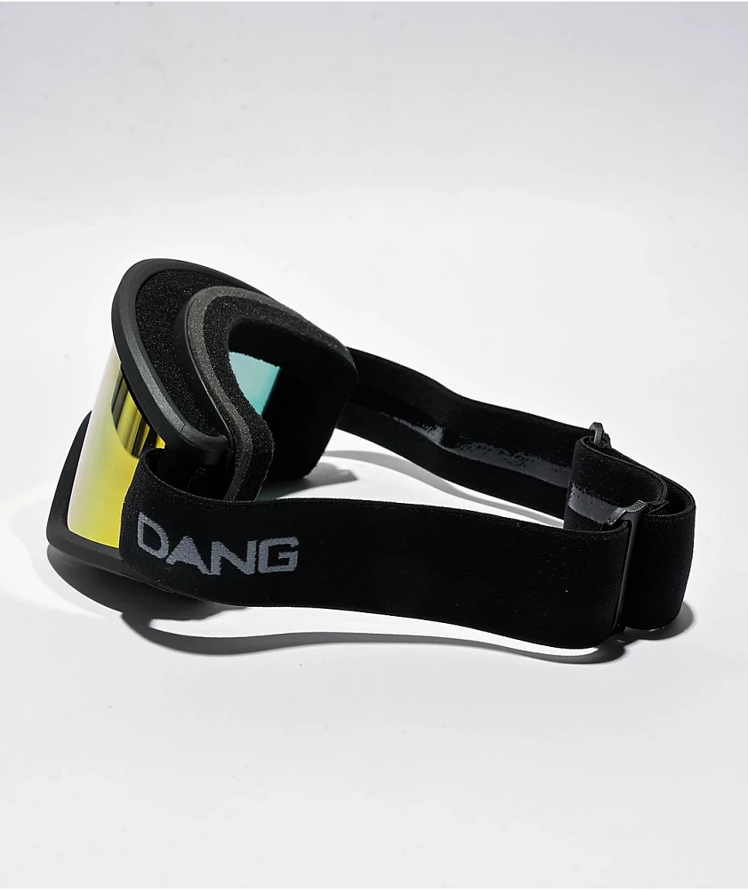 Dang OG V4 Matte Black & Fire Mirror Snowboard Goggles